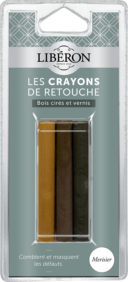 Crayons de retouche 3x10ml - Merisier - LIBERON